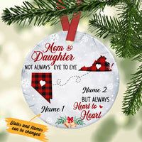 Personalized Heart To Heart Long Distance Ornament SB2435 30O34 thumb 1