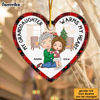 Personalized My Granddaughter Warms My Heart Ornament 29959 thumb 1