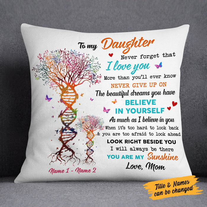 Personalized Grandma Granddaughter Mom Daughter Pillow MR41 26O58 1