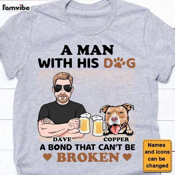 Personalized  Gift For Dog Dad A Man And His Dog Shirt - Hoodie - Sweatshirt 24663 1