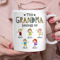 Personalized Mom Grandmother Belongs To Mug FB224 81O53 thumb 1