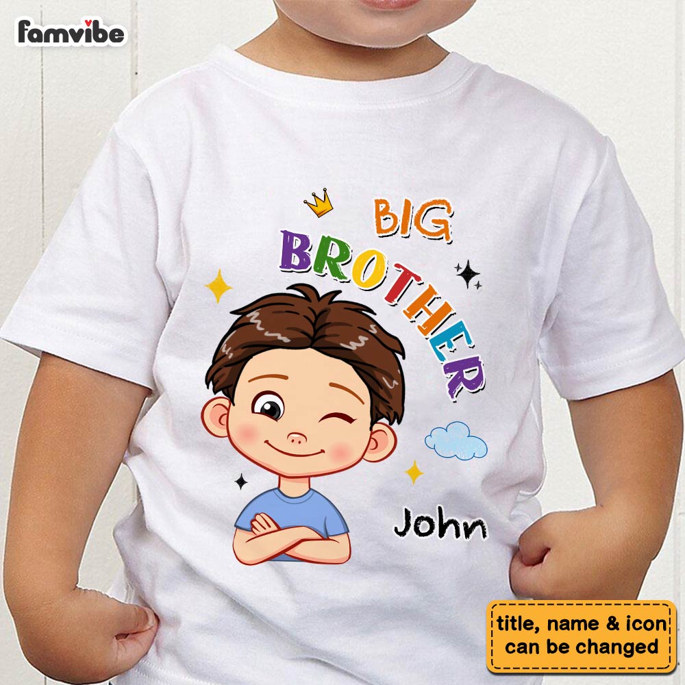 Personalized Gift For Grandson Big Brother Kid T Shirt - Kid Hoodie - Kid Sweatshirt 30479 Mockup 2