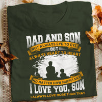 Dad And Son Heart To Heart T Shirt  DB222 30O36 thumb 1