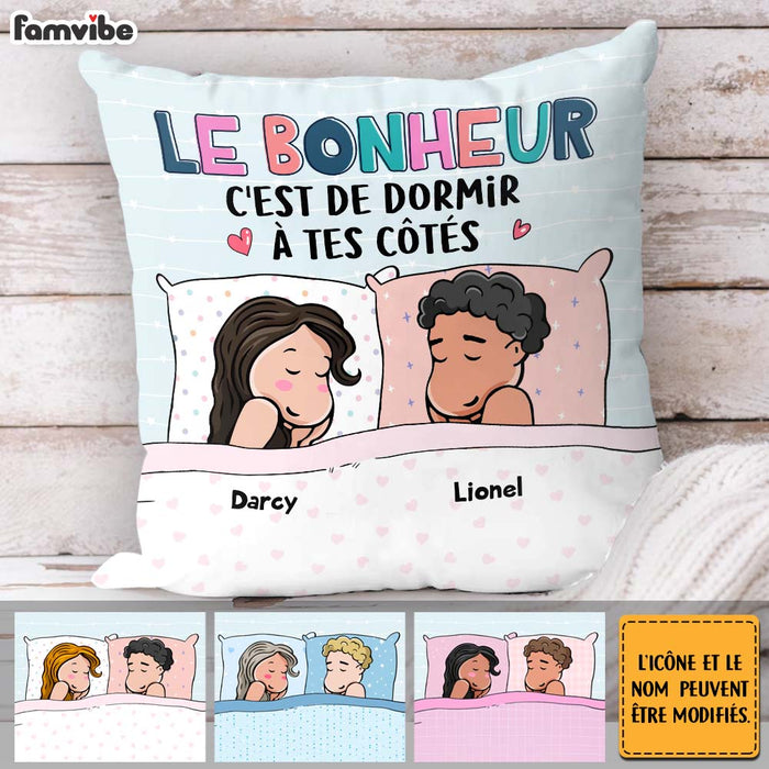 Personalized Gift For Couple French Sleeping Next To You Pillow 30812 1
