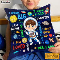 Personalized Gift For Grandson Astronaut Outer Space Dream Big Pillow 30684 thumb 1