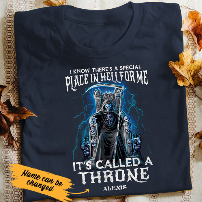 Personalized Skull Throne T Shirt JL306 85O53 1