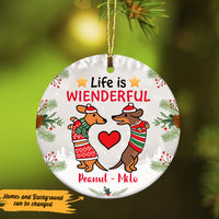 Personalized Dachshund Dog Christmas  Ornament OB64 73O47 thumb 1