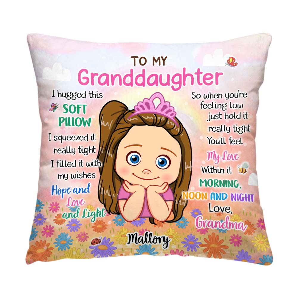 Personalized Gift For Granddaughter Hug This Pillow 32173 Primary Mockup