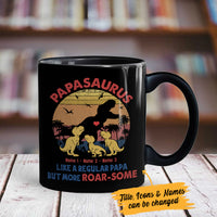 Personalized Dad Grandpa Roarsome Dinosaur Mug MY51 95O36 thumb 1