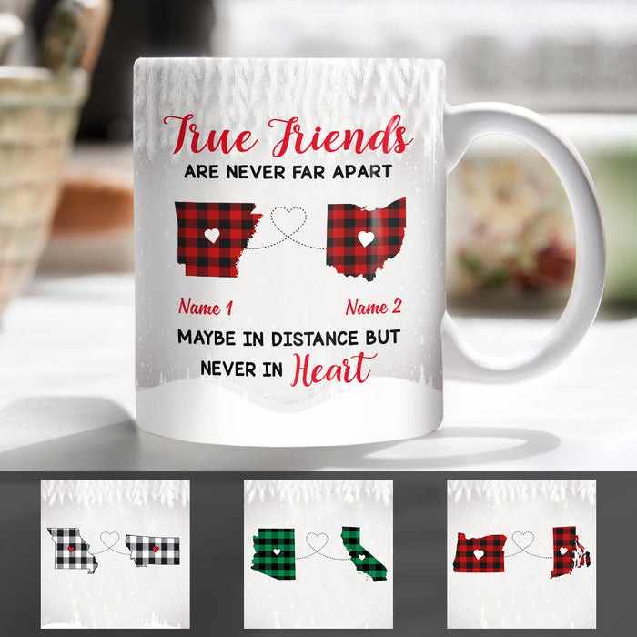 Personalized True Friends Long Distance Mug SB2426 30O47 1