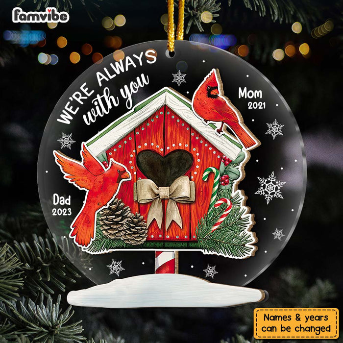 Personalized Memorial Cardinal Gift I Am Always With You 2 Layered Mix Ornament 29999 1
