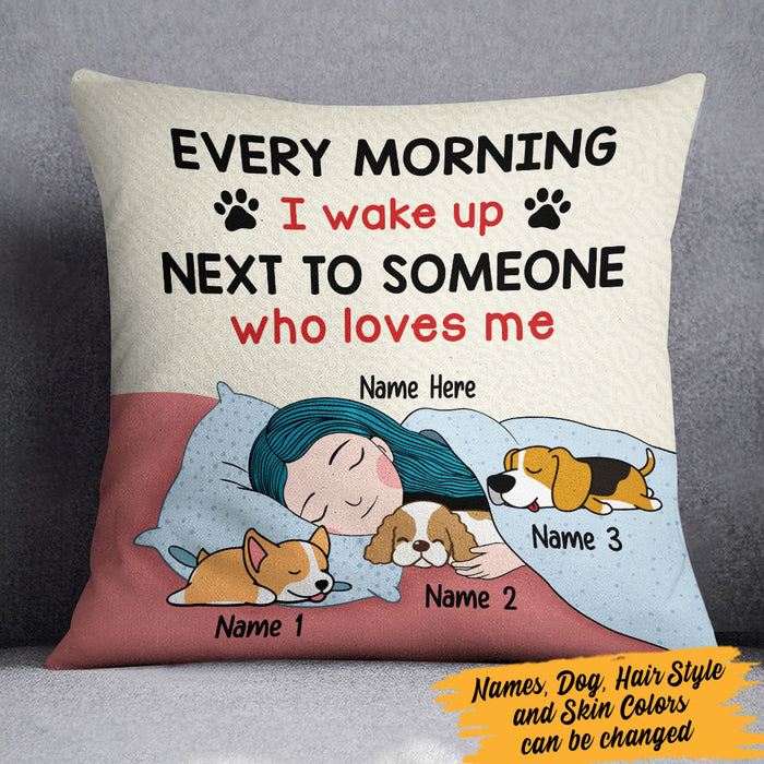 Personalized Every Morning With Dog Pillow JR261 73O60 (Insert Included) 1