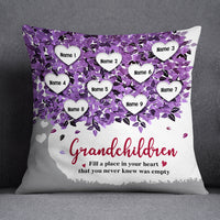 Personalized Grandma Grandpa Heart Tree Pillow MR61 81O57 (Insert Included) thumb 1