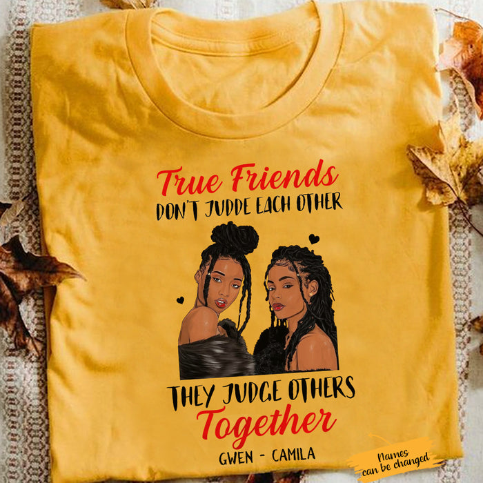 Personalized BWA True Friends Don't Judge T Shirt AG91 67O65 1