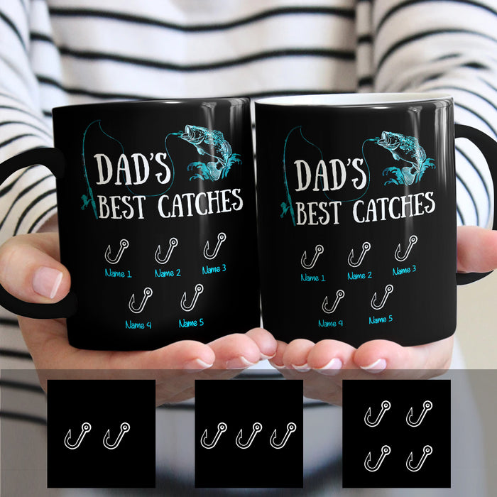 Personalized Dad Grandpa Fishing Catches Mug AP231 26O57 1