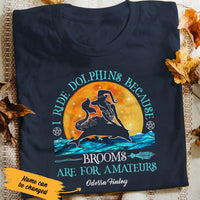 Personalized Mermaid Witch Brooms For Amateurs Halloween T Shirt AG272 28O47 thumb 1