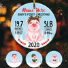 Personalized Pig Baby First Christmas  Ornament OB91 73O60 1