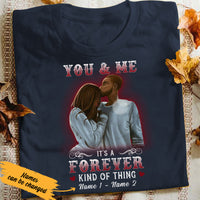 Personalized You And Me Forever BWA Couple T Shirt AG121 29O36 thumb 1