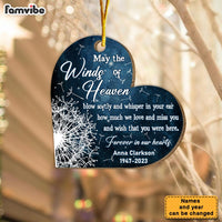 Personalized Dandelion Memorial May The Winds Of Heaven Ornament 30032 thumb 1