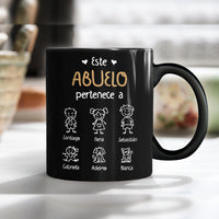 Personalized Abuela Abuelo Spanish Grandma Grandpa Belongs Mug AP235 30O57 thumb 1