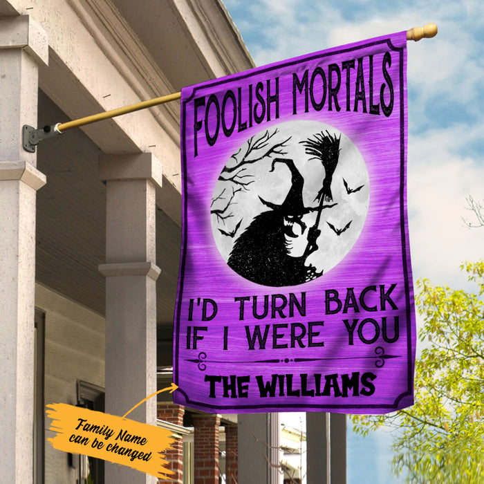 Personalized Witch Halloween Flag JL202 85O36 1