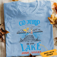 Personalized Jump in The Lake White T Shirt JL22 95O60 thumb 1