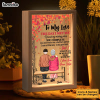 Personalized Couples Gift The Day I Met You Picture Frame Light Box 31127 thumb 1