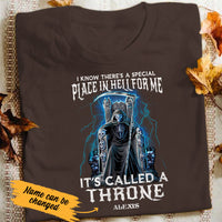 Personalized Skull Throne T Shirt JL306 85O53 thumb 1