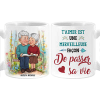Personalized French Gift For Couple De Passer Sa Vie Mug 30975 thumb 1
