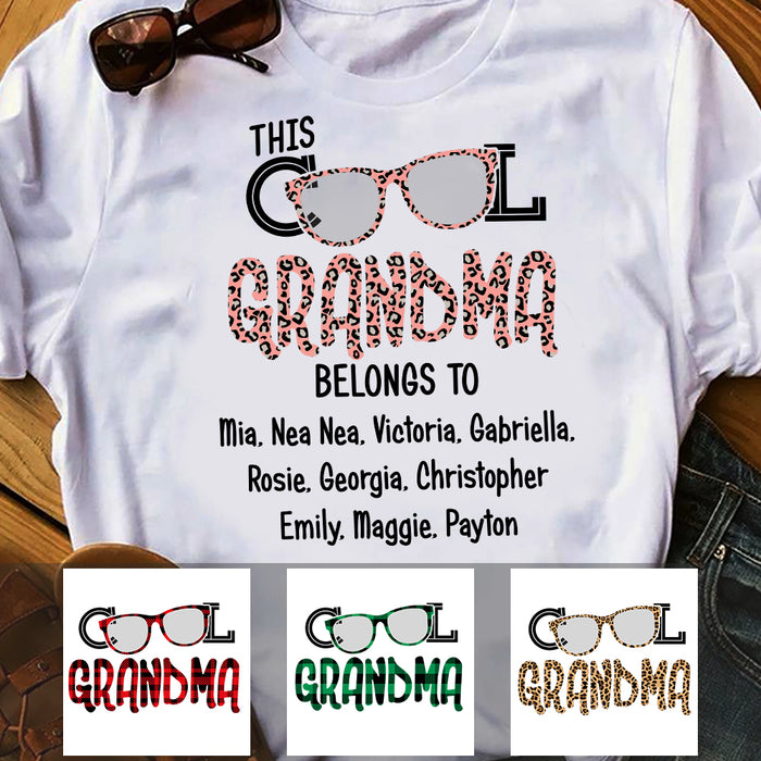 Personalized Cool Grandma Christmas Pattern T Shirt OB82 81O47 1