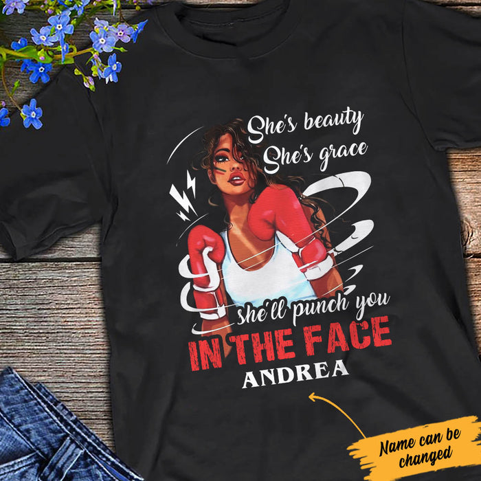 Personalized BWA Gym Boxing Girl T Shirt JL15 81O60 1