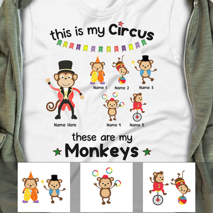 Personalized Dad Grandpa My Circus T Shirt AP291 26O58 1