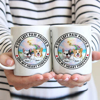 Personalized You Left Paw Prints on My Heart Dog Memorial Mug AP33 67O53 thumb 1