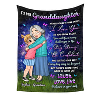 Personalized Gift For Granddaughter I Love You Blanket 31101 thumb 1