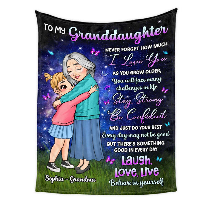 Personalized Gift For Granddaughter I Love You Blanket 31101 1