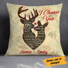 Personalized Deer Hunting Couple Valentine Pillow  JR41 81O34 (Insert Included) 1