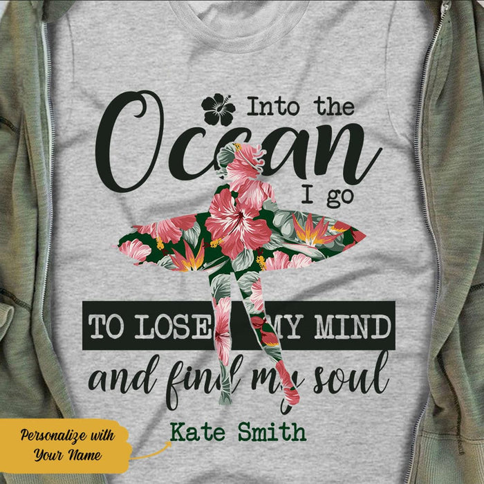 Personalized Surfing White  T Shirt JN163 65O58 1