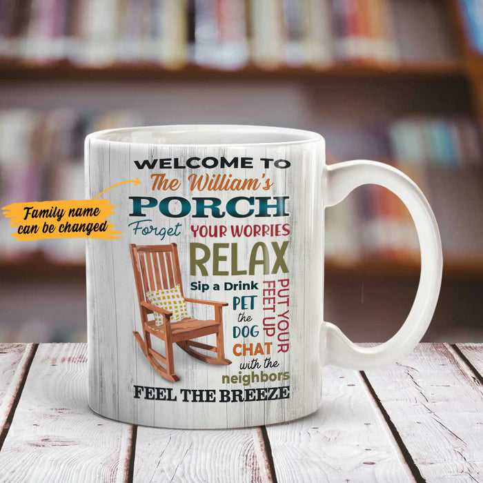 Personalized Porch Rules Mug JN252 95O47 1
