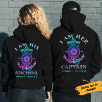 Personalized Captain And Anchor Love Couple Hoodie SB212 30O34 thumb 1