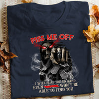 Skull Piss Me Off T Shirt JL234 95O53 thumb 1