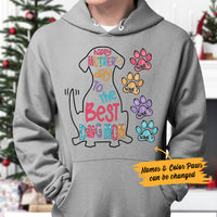 Personalized The Best Dog Mom Grandma Hoodie MR101 65O36 thumb 1