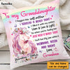 Personalized Unicorn To Granddaughter Hug This Pillow AG311 58O47 1