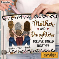 Personalized Gift For Mother And Daughter Forever Linked Together Cosmetic Bag 32200 thumb 1