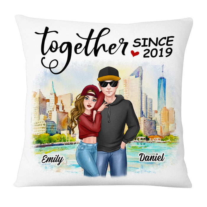 Personalized Couple Together Since Pillow DB173 30O53 1