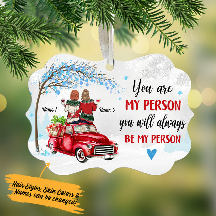 Personalized Sisters Friends By My Person Benelux Ornament NB134 87O57 1