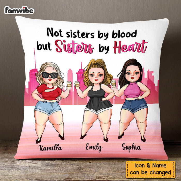 Personalized Friends Life With Sisters Pillow 22693 1
