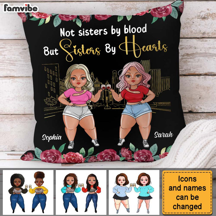 Personalized Gift For Friends Sisters By Hearts Pillow 30777 1