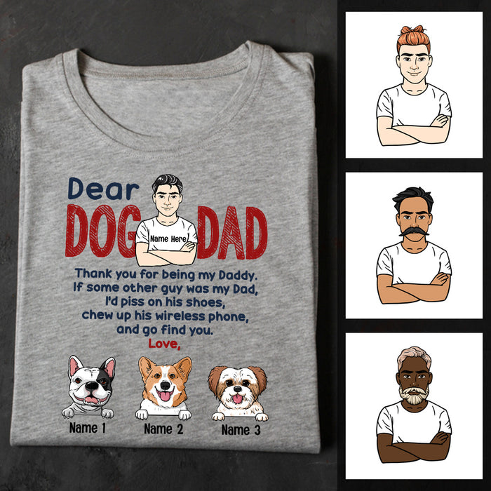 Personalized Dog Dad T Shirt JL54 30O53 1