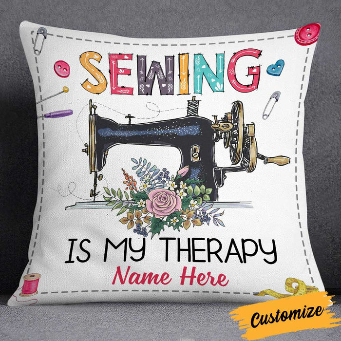 Personalized Love Sewing Girl Pillow DB31 95O34 1
