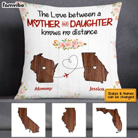 Personalized Long Distance Mother And Daughter Pillow AG87 32O53 thumb 1